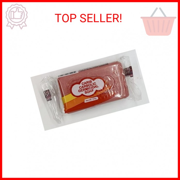 Kendel Carib Carbolic Antiseptic Soap Bar – Natural Scented Red Soap, Deodorizin
