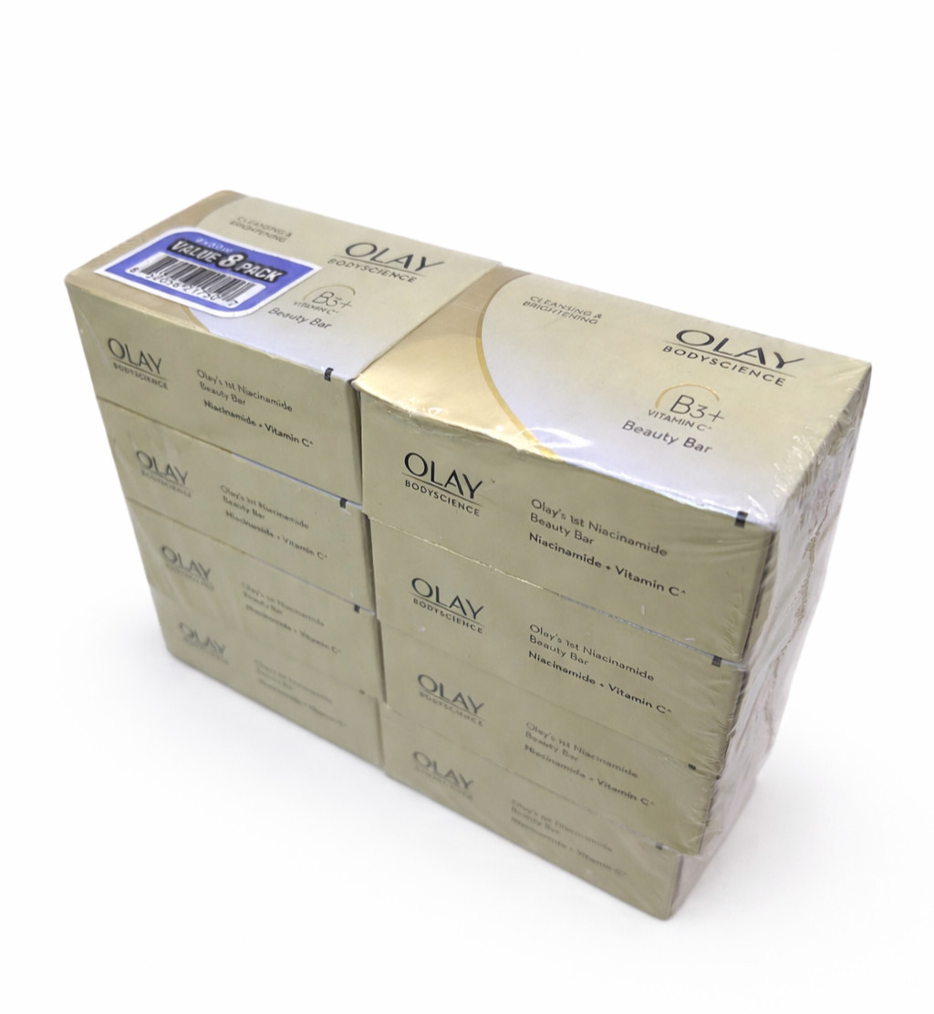 Soap Olay B3+ Vit C Niacinamide Cleansing & Brightening Beauty 8 Bar Sealed New