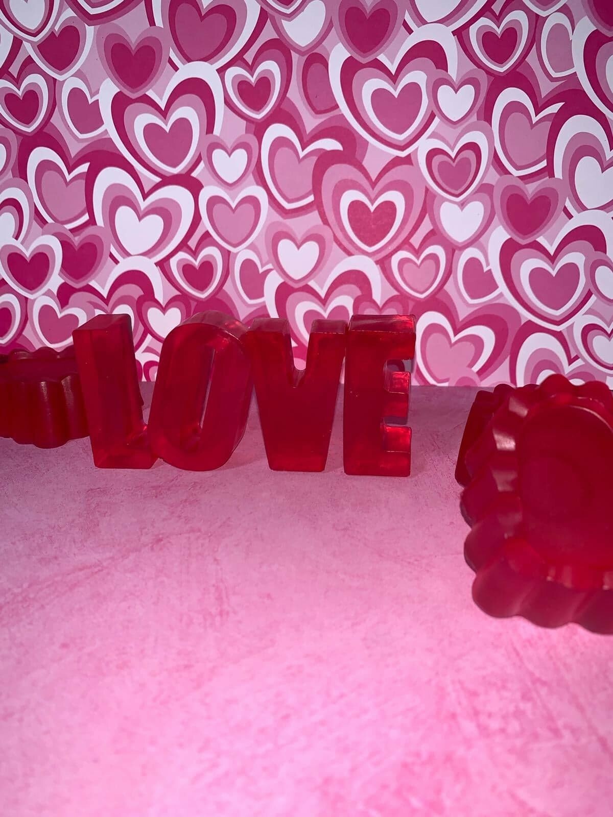 Handmade Love Soap, Hearts Soap, Gift for her or for him