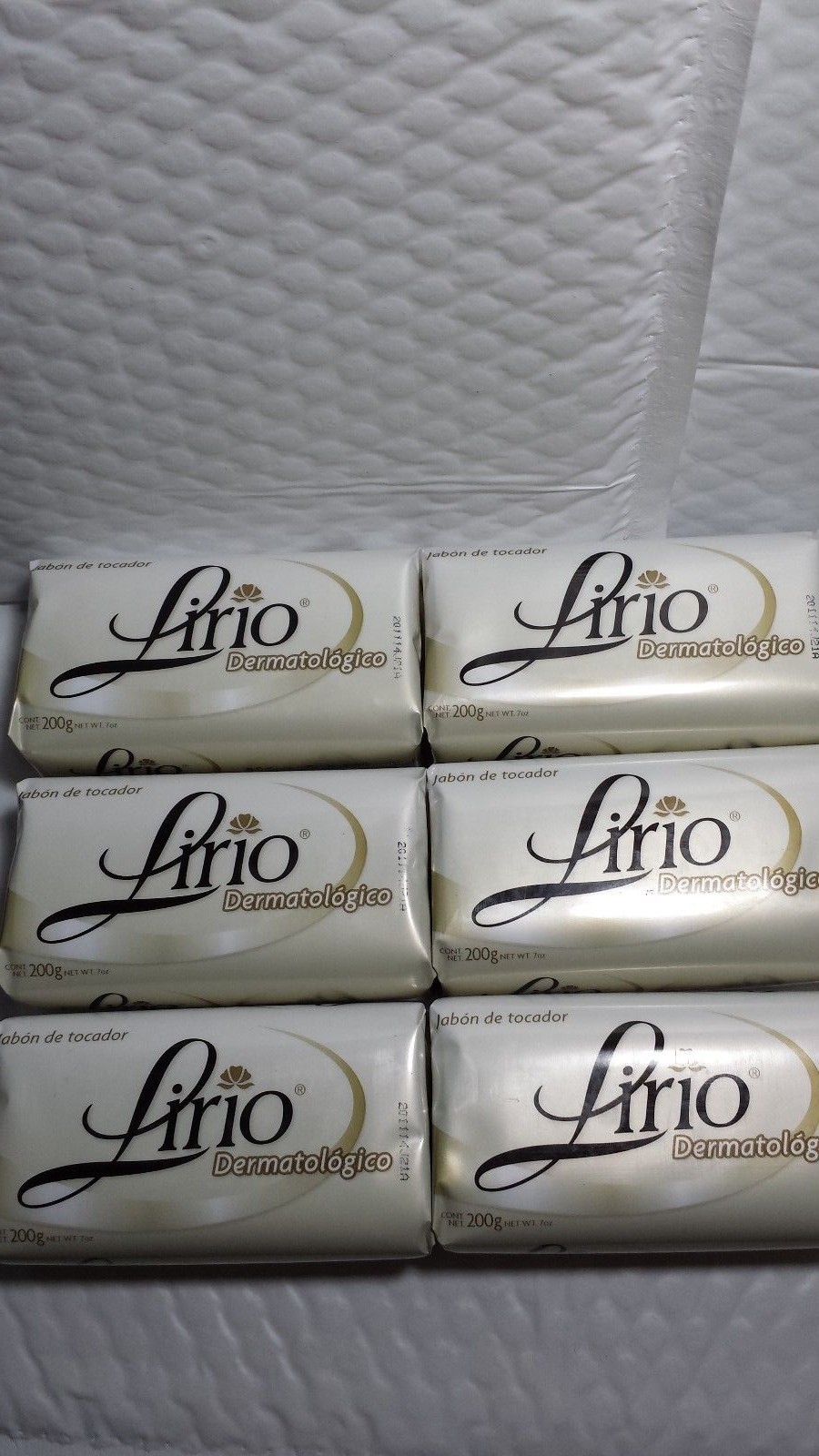 6 LIRIO DERMATOLOGIC BAR SOAP (PACK OF 6 BARS) 200 GR. 7 OZ EA BIG SIZE RARE