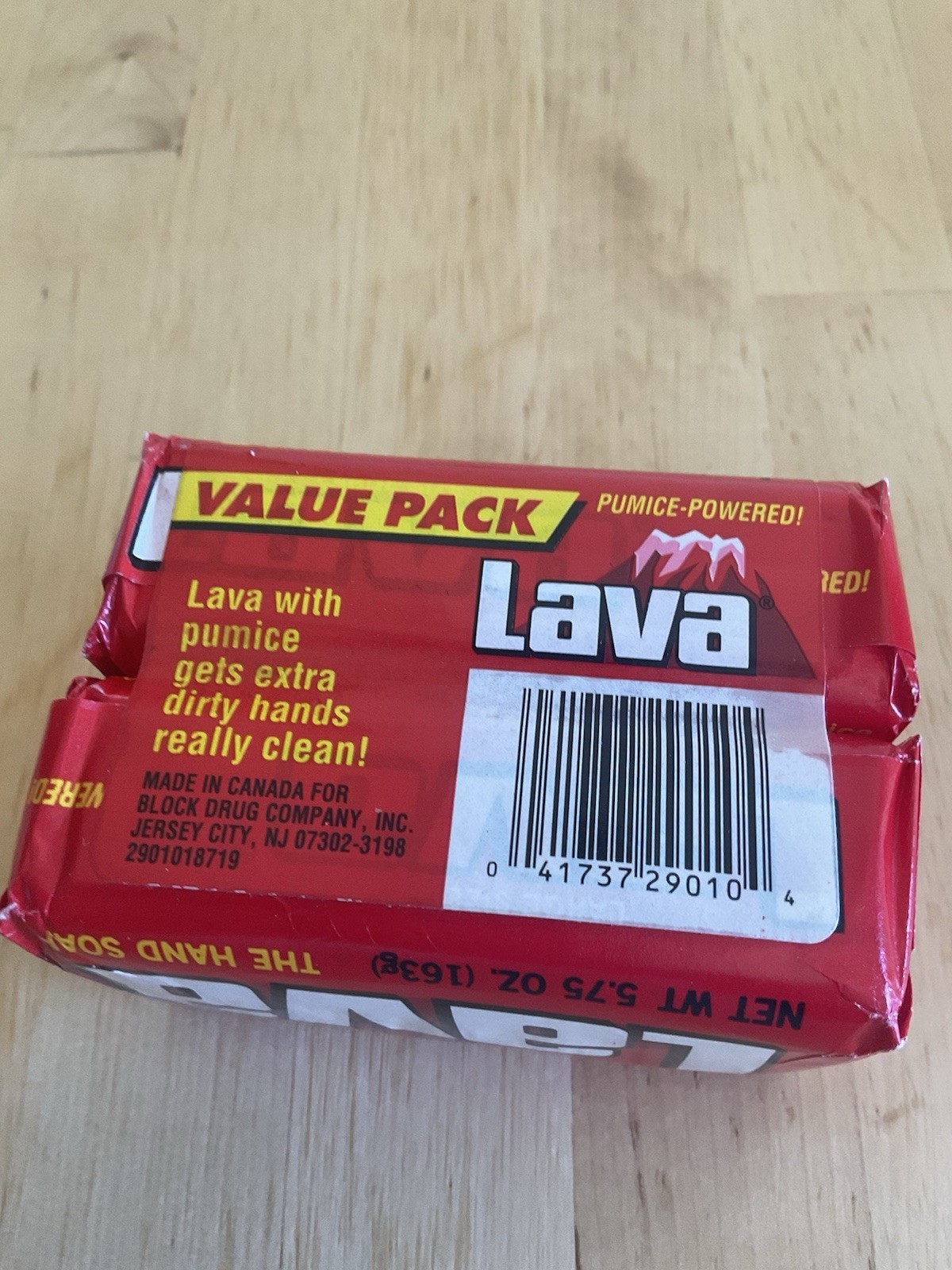 2 Pack Lava Heavy-Duty Hand Cleaner Bar Soap, 5.75 oz Twin Pack