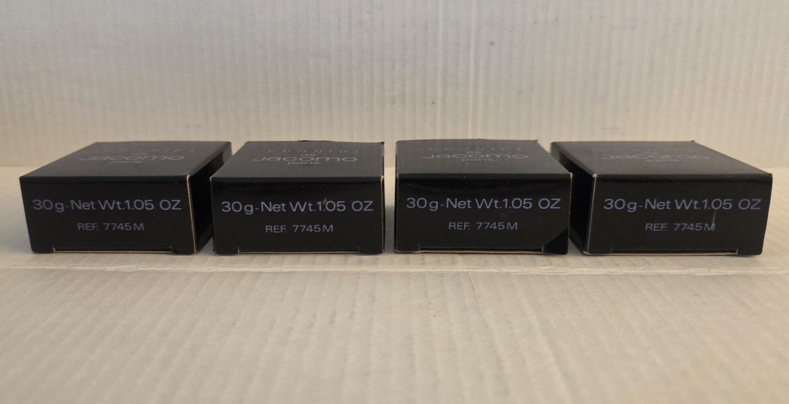 Lot of 4 Jacomo de Jacomo Paris 1.05 oz x4 Mini Soap New in Box Old Stock