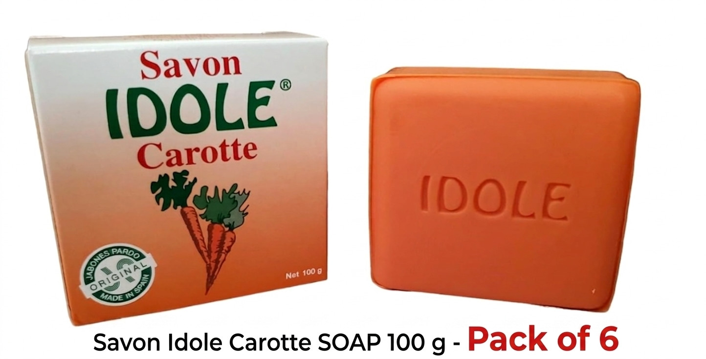 6 – Pack IDOLE Carrot Soap 100g each Made In EU.