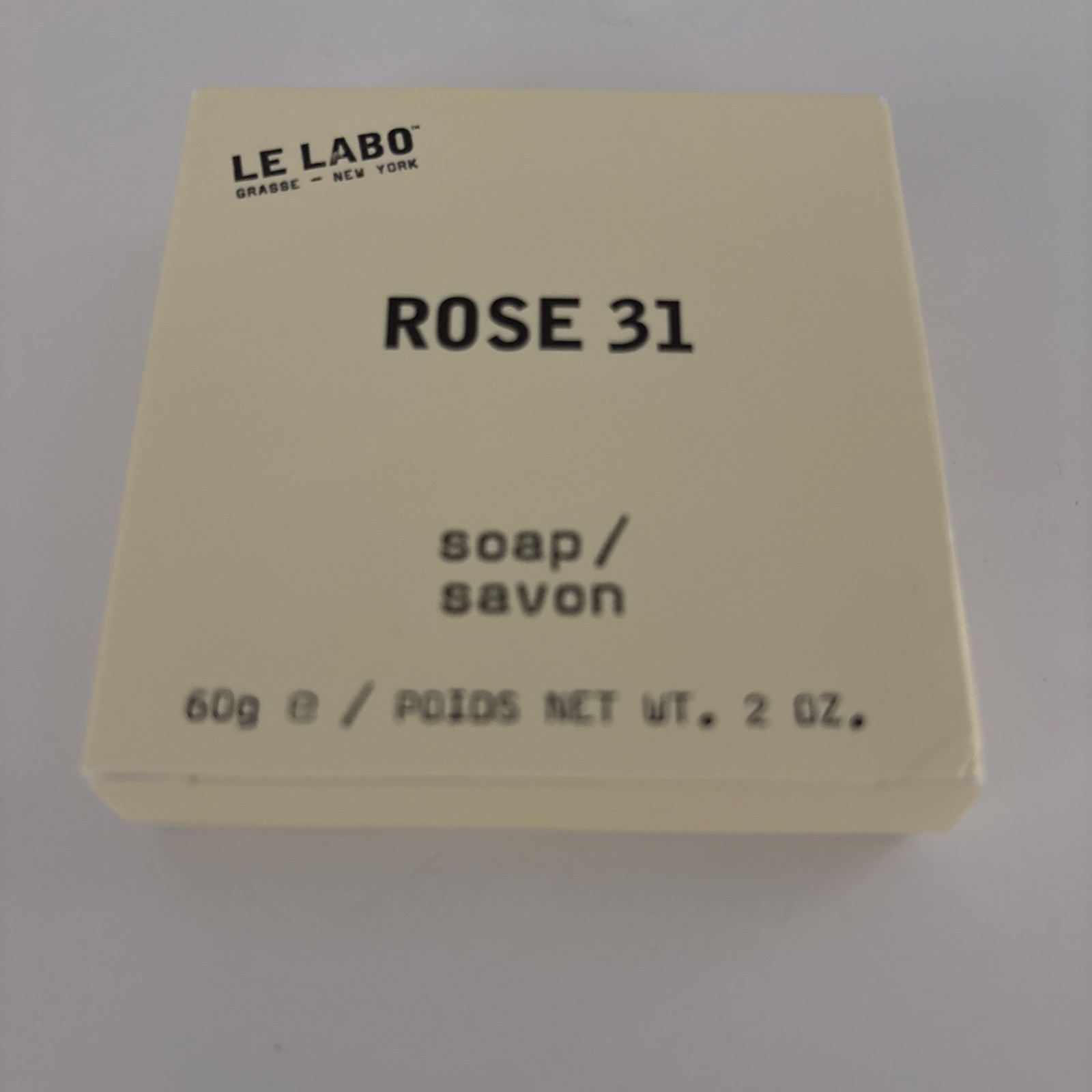 Le Labo Rose 31 Soap Bar 2 oz / 60 g Lot of 2 Bars Individually Boxed New