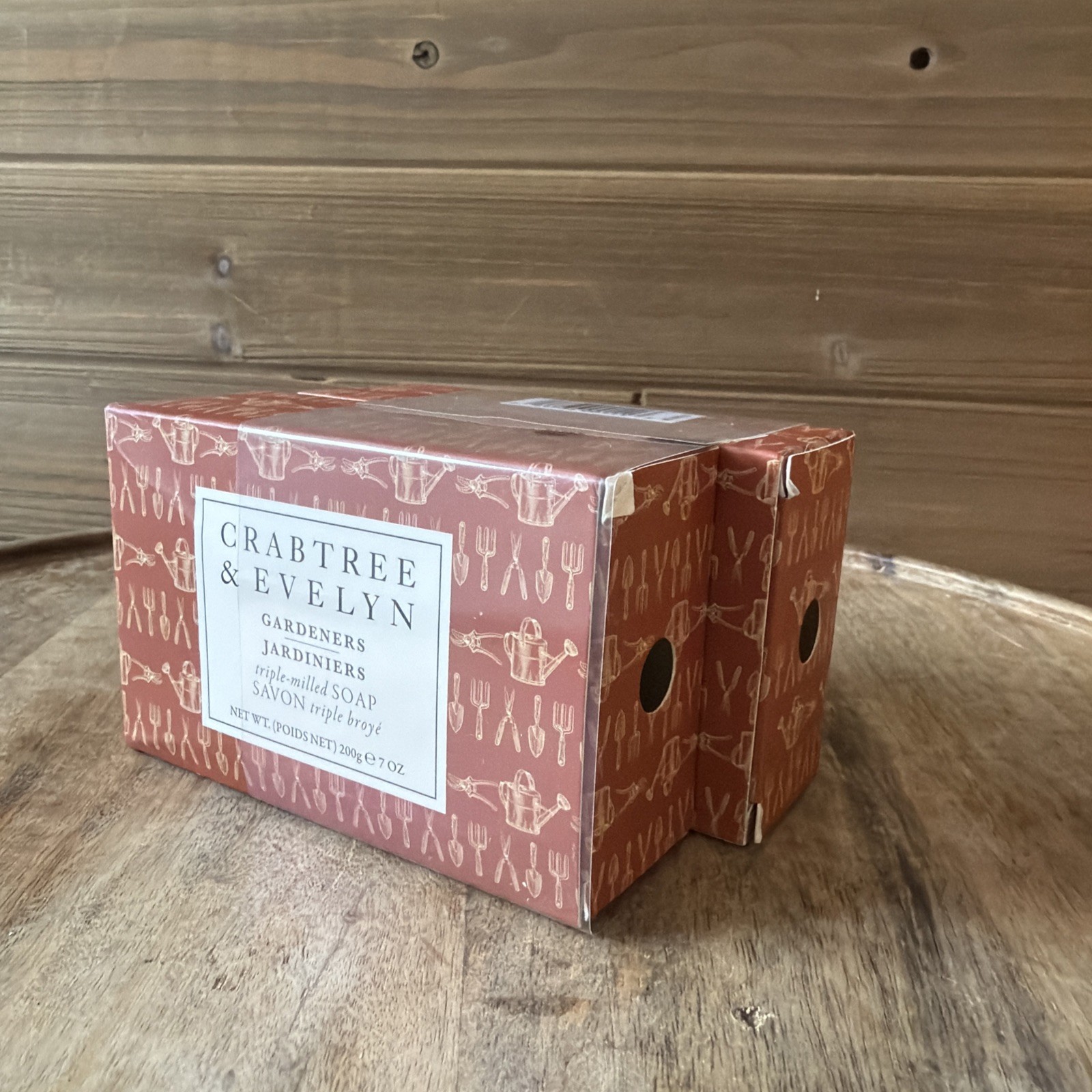(2) Crabtree & Evelyn GARDENERS Triple-Milled Soap – 7oz Each