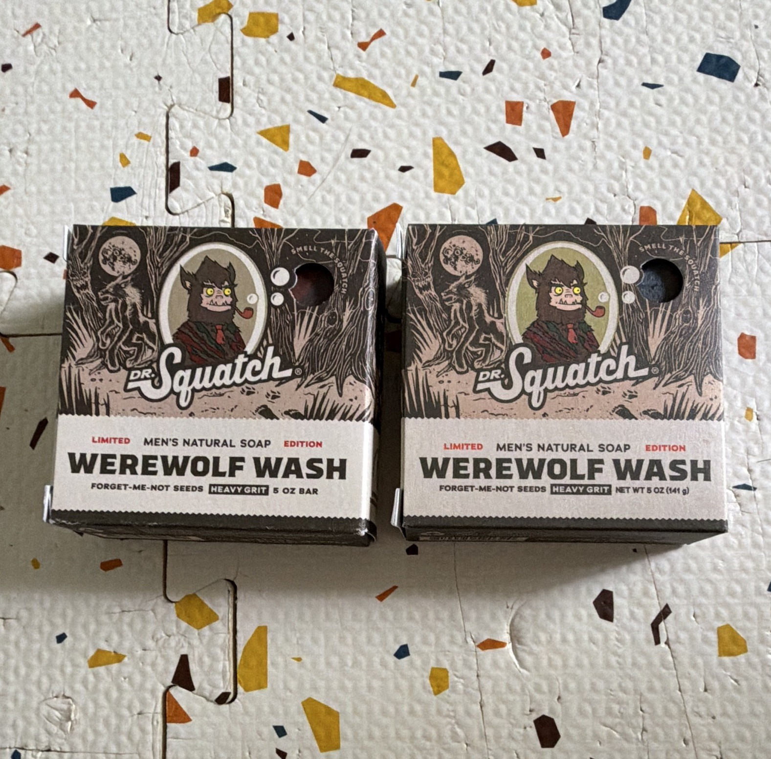 Dr. Squatch Werewolf Wash Limited Edition Men’s Natural Soap Bar 5 oz Multipack