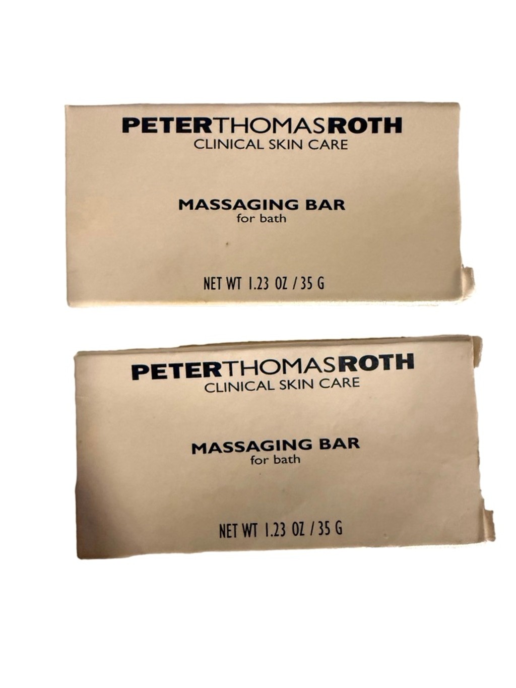 PETER THOMAS ROTH MASSAGING BAR CLINICAL SKIN CARE 1.23 OZ Lot Of 2