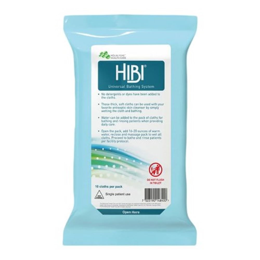 Universal Bathing System Cloths 10 Pack for Personal Hygiene and Care