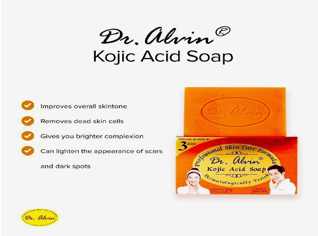 Dr Alvin Kojic Acid Soap from Professional Skin Care Formula Ship US (Pack 3)