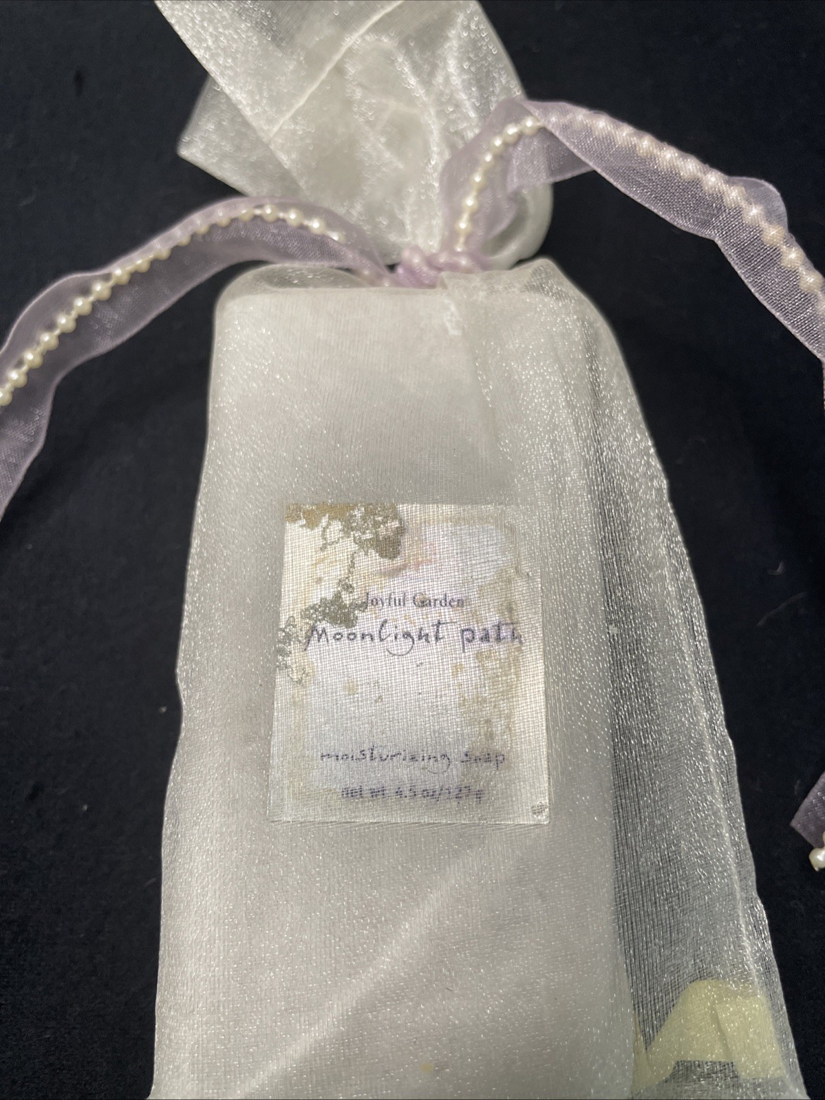 Vintage Bath & Body Works Moonlight Path Moisturizing Soap bar mesh bag 4.5 oz