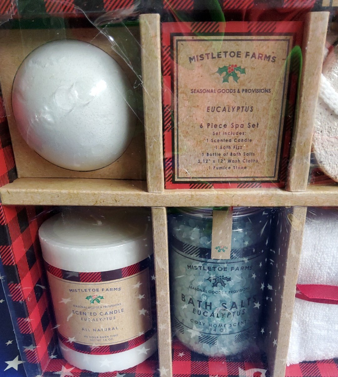 Mistletoe Farms Eucalyptus 6 Piece Holiday Spa Gift Sets for her / him NEW