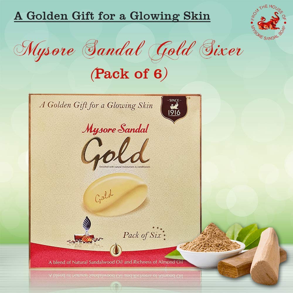 Gold Soap, 125 Grams Per Unit (Pack of 6)