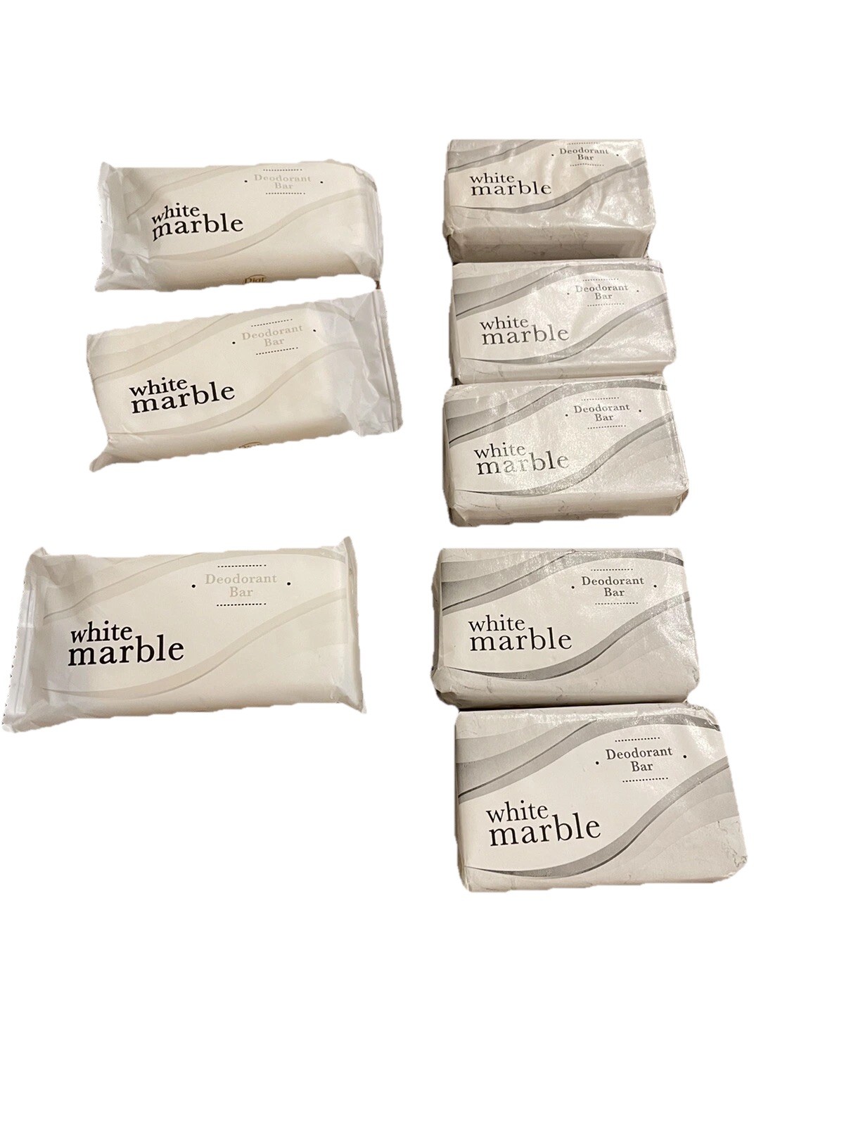White Marble Deodorant Soap Bar Lot Of 8 Bars See Picture