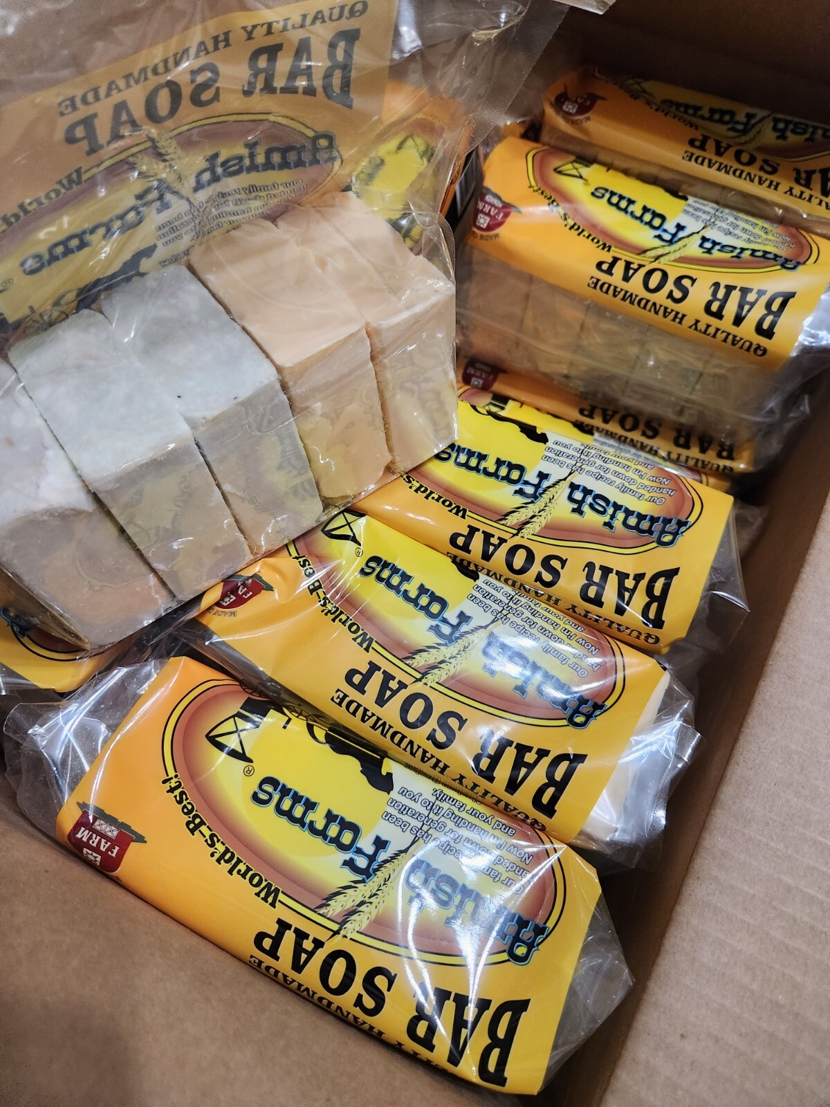Amish Farm Bar Soap Bulk Lot 17 Packs 85 Huge Bars 5oz Each Soap Made In USA
