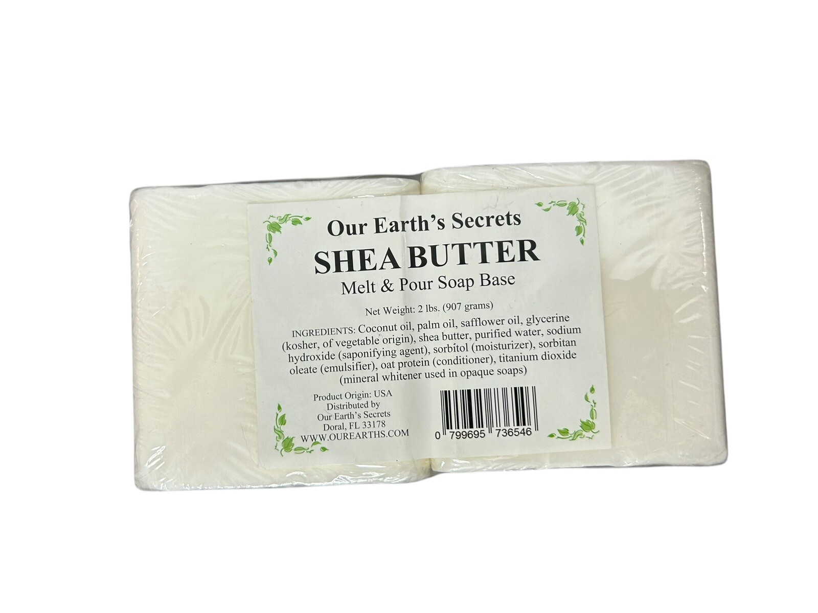 Our Earth’s Secrets Shea Butter Melt & Pour Soap Base 2LB