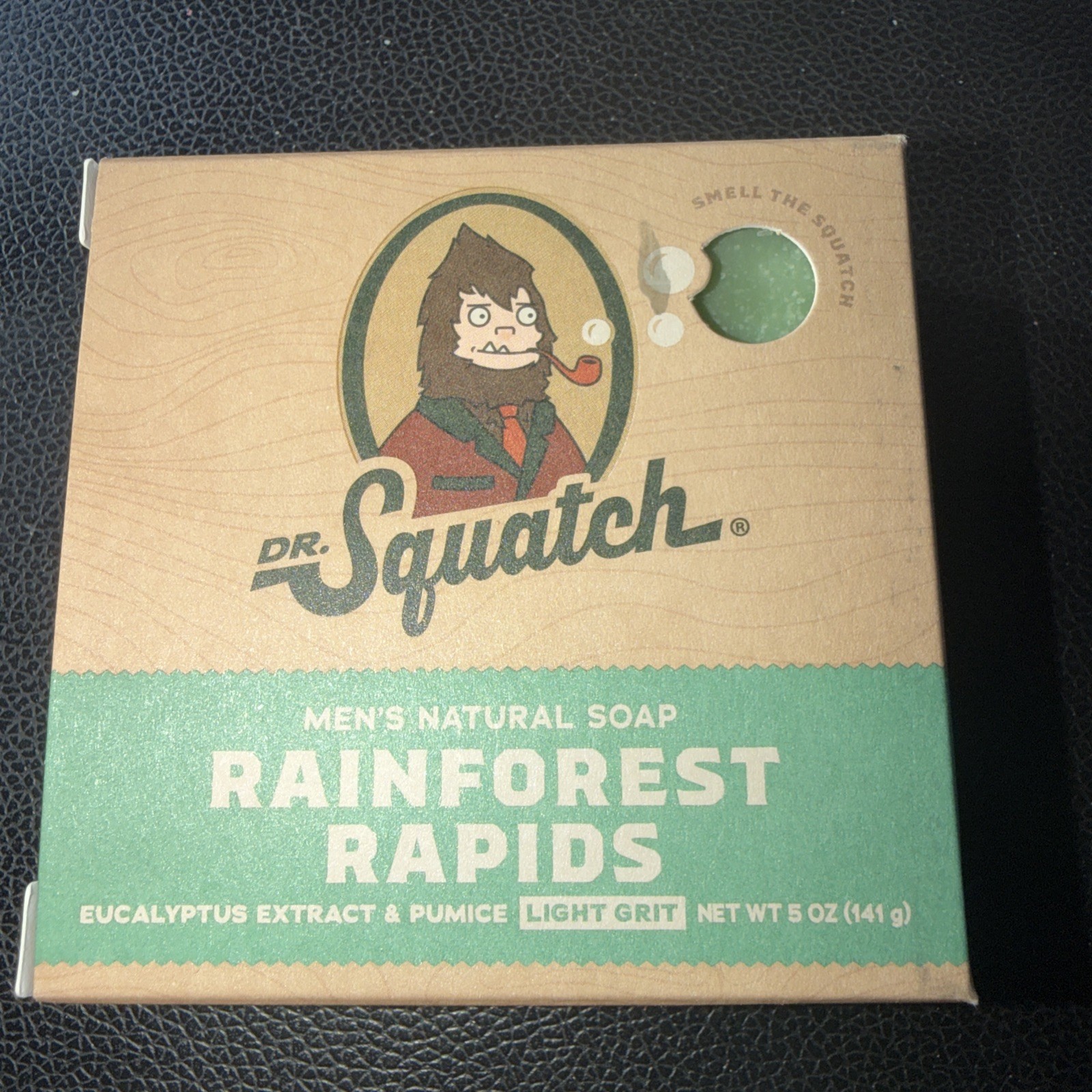 Dr Squatch Rainforest Rapids Bar Soap 5oz Light Grit Natural Soap NIB NEW Men