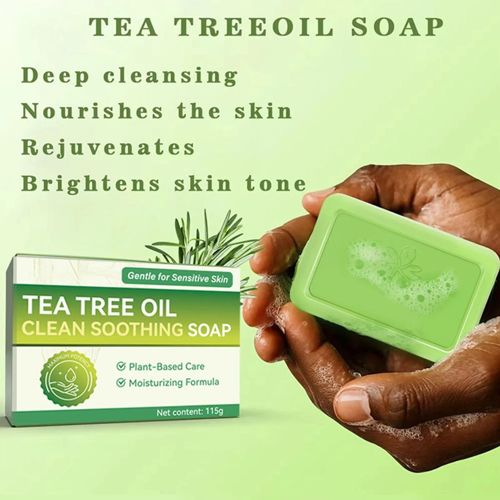 Veloma Soap Antifungal Soap Relief Soap Bar –Body Wash for Face Tea Tree Oil