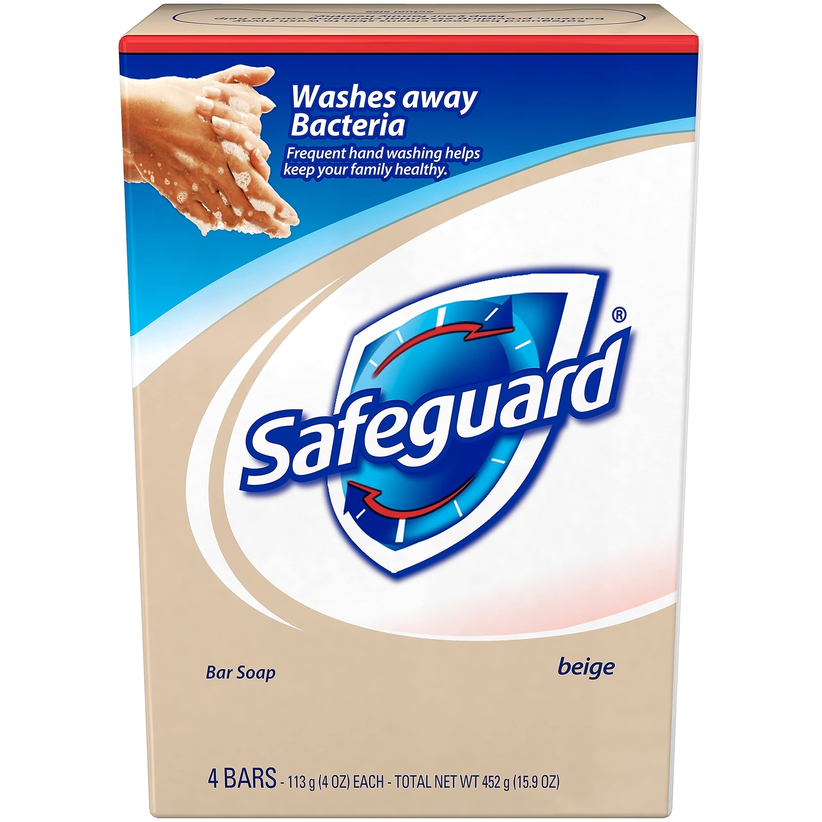 Safeguard Deodorant Bar Soap, 4-oz., Beige 56 Bars