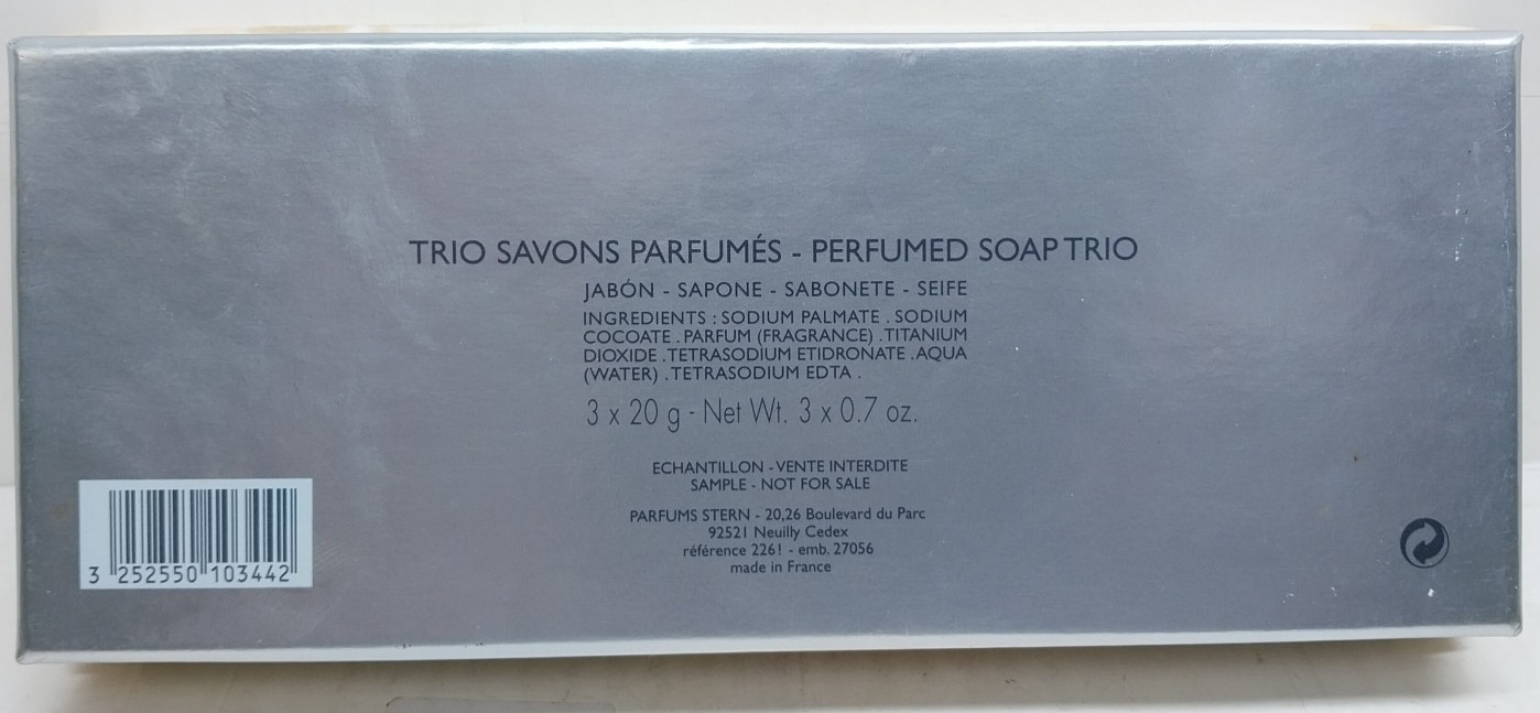 Vintage Oscar de la Renta Savon Perfumed Soap Bar Trio Box Set 3 x 0.7 oz France