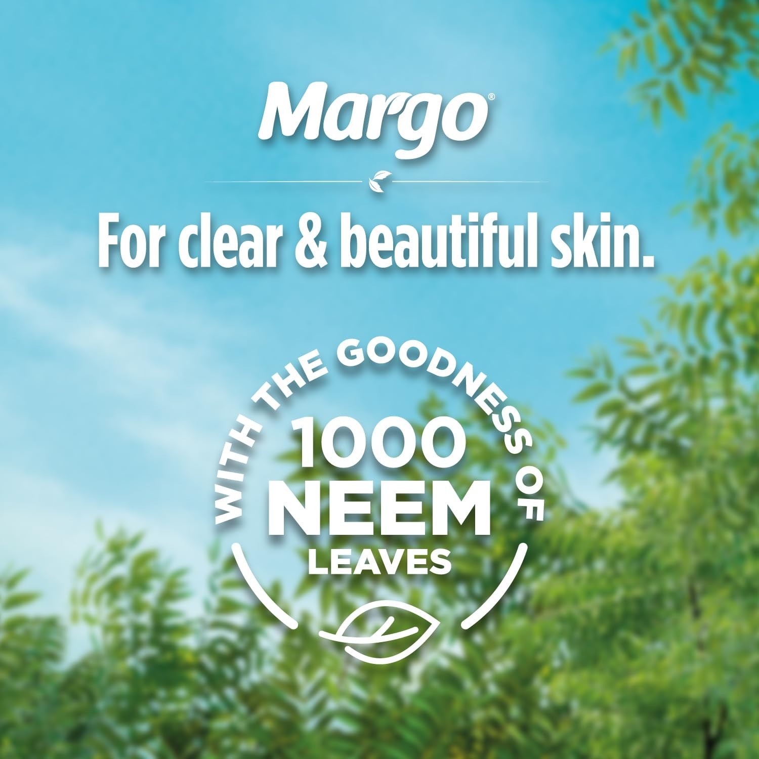 Margo Original Neem Soap 125gm X 8 | Powered With Goodness of 1000 Natural Neem