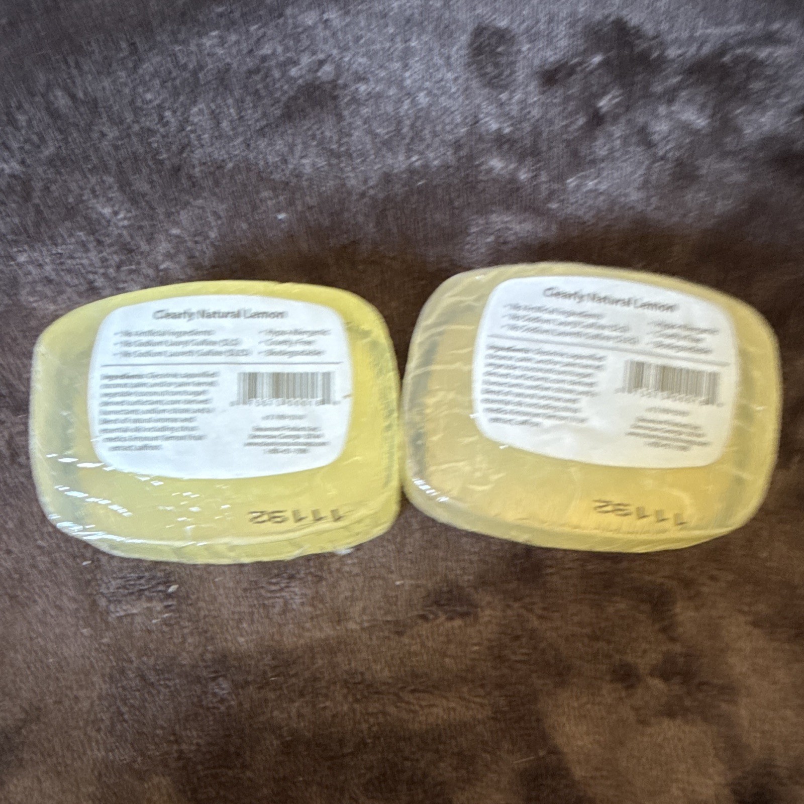 Clearly Natural Essentials Lemon Glycerine Soap 4 oz (2 Bars) Biodegradable