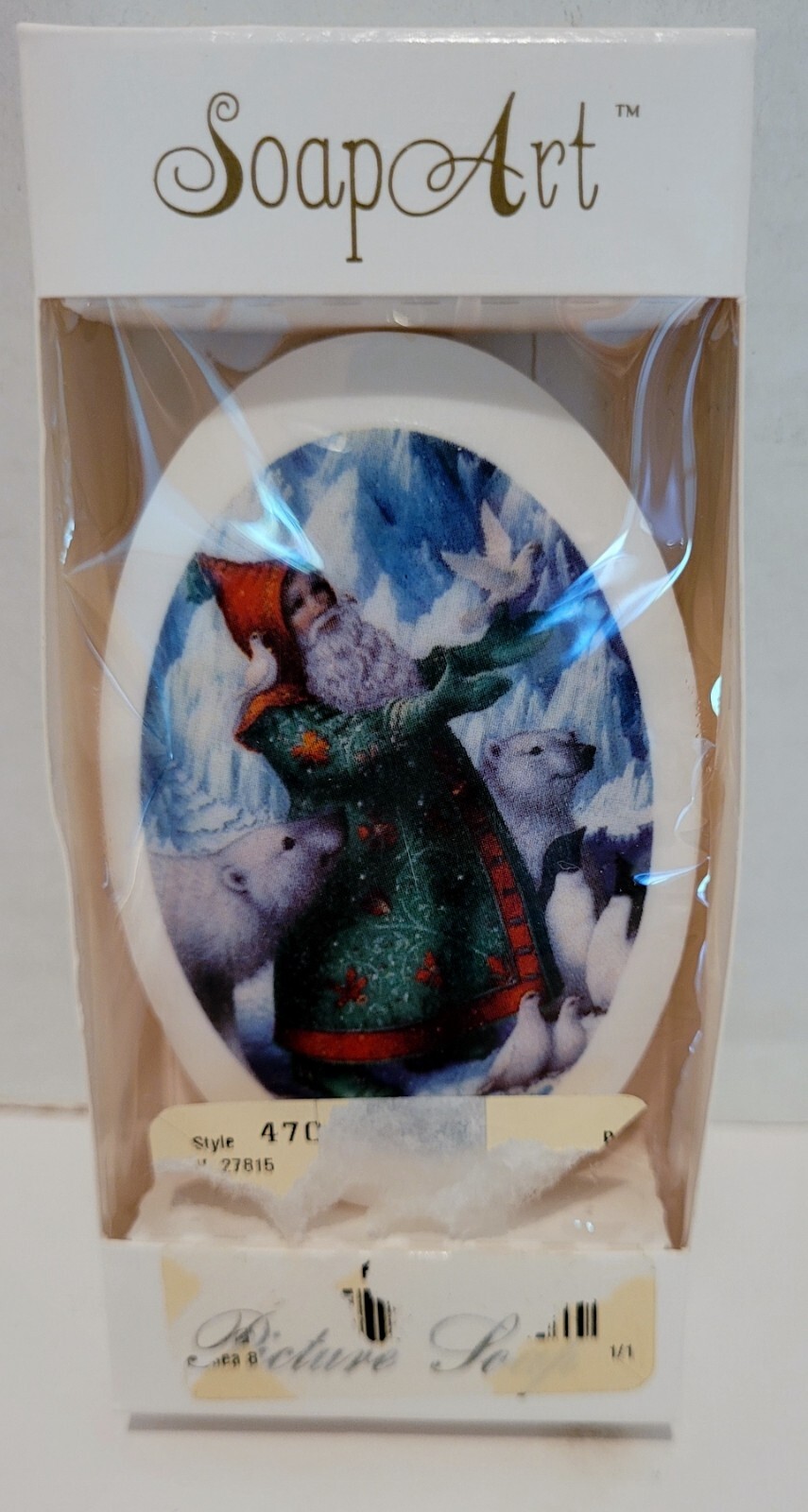 Vintage Lasting Impressions Santa Clause Picture Soap ~ 3.0 OZ ~ New