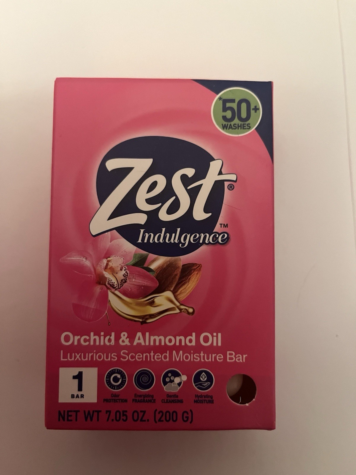 Huge Lot of 12 Zest Indulgence Orchid & Almond Oil Bar Soap Giant 7.05oz Bars
