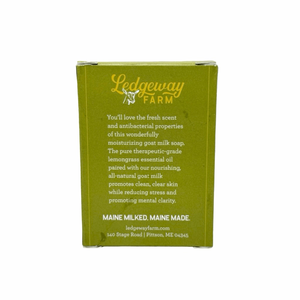 Ledgeway Farm Assorted Goat Milk Soap Set of 3 Bars 6 oz x 3 Charcoal Lemongrass