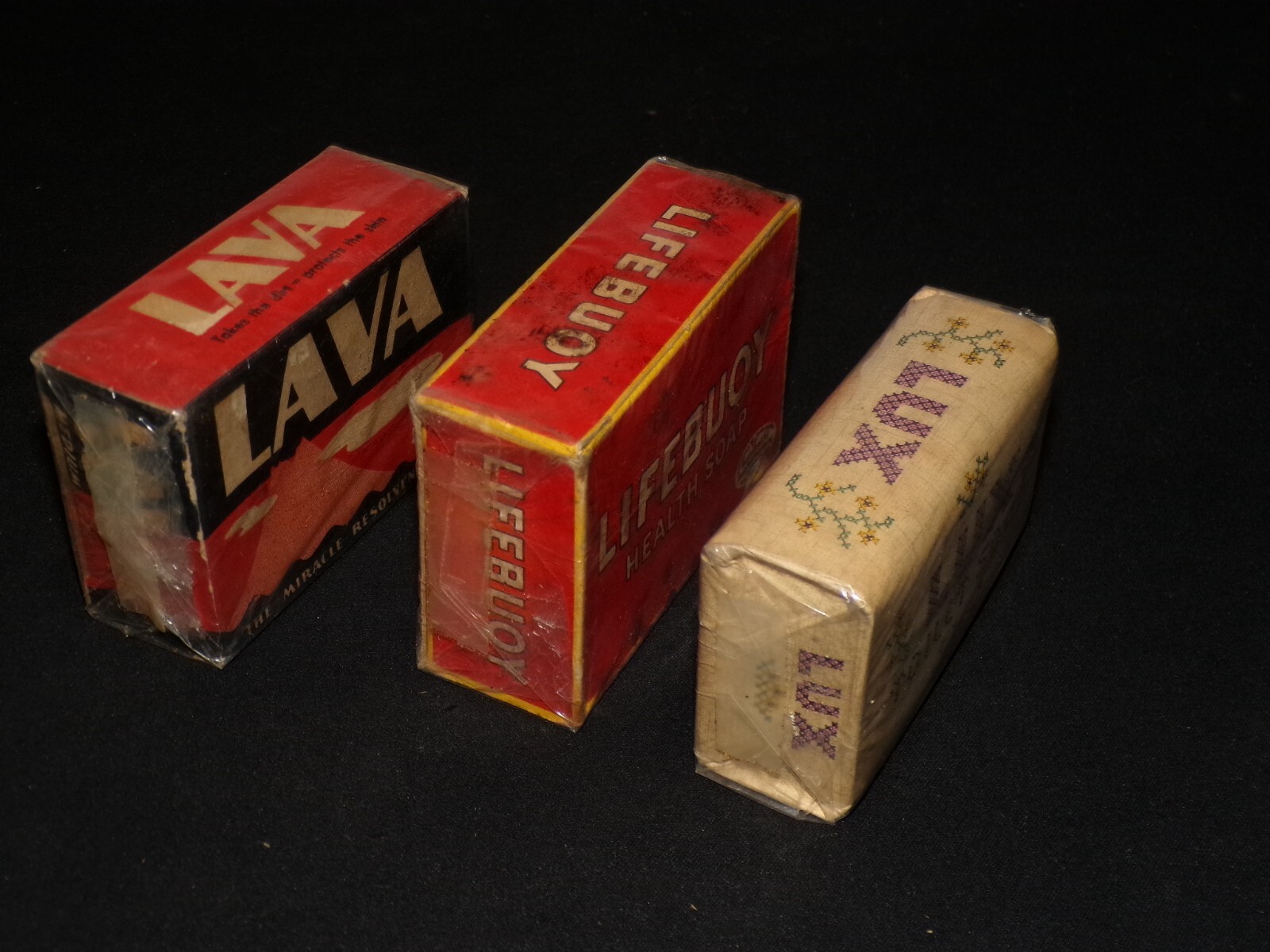 Lifebuoy Soap Advertising Bar Unused Lava Lux Toilet Soap Vintage Rare [fa127]