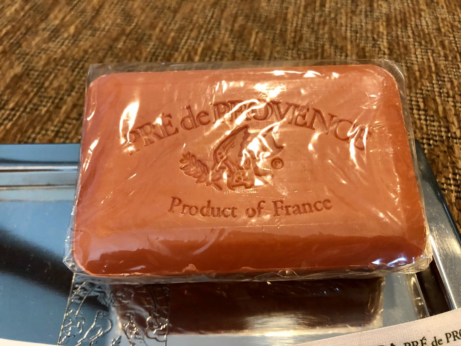 Pre de Provence Pomegranate and Milk Soap Bar 250g 8.8oz ea & Tray Lot 2 NEW NWT
