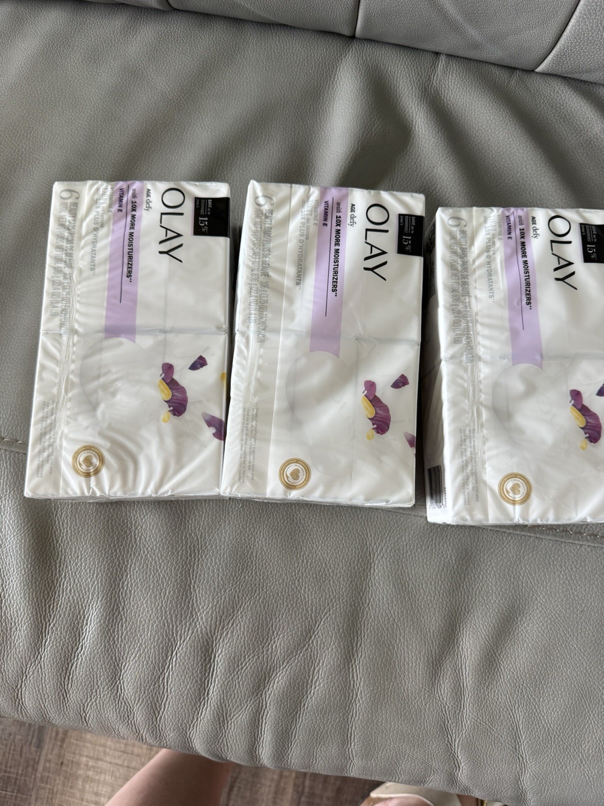(3) Olay Age Defying With Vitamin E Bar Soap, 6 In Each Pack