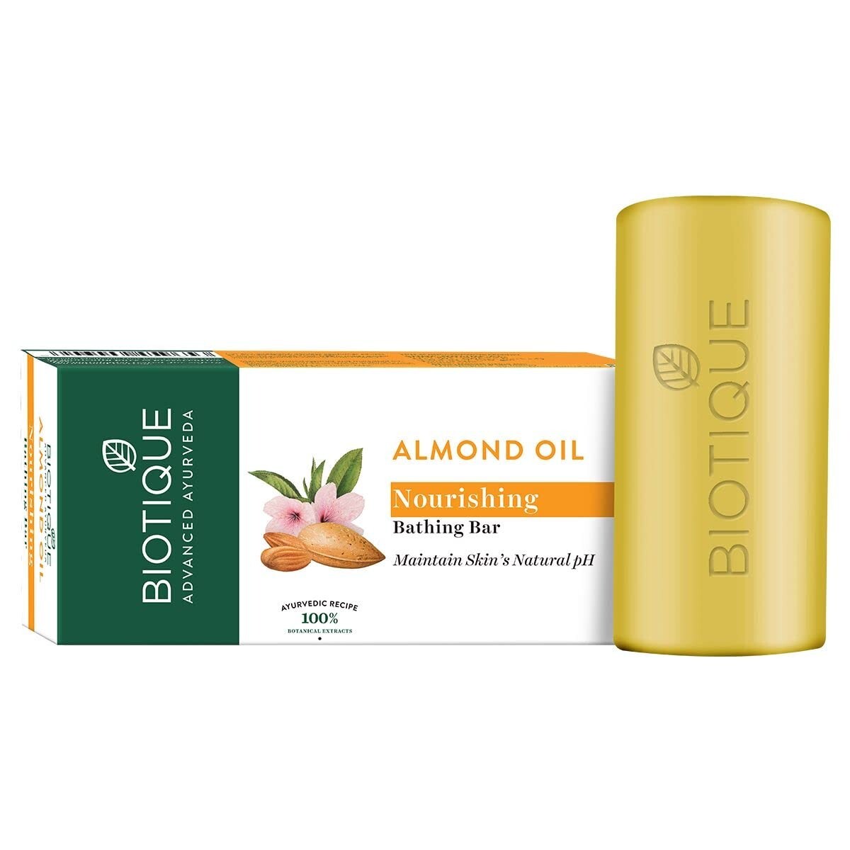 Biotique Ayurveda Almond Oil Nourishing Body Soap Bathing Bar 150 Gram,