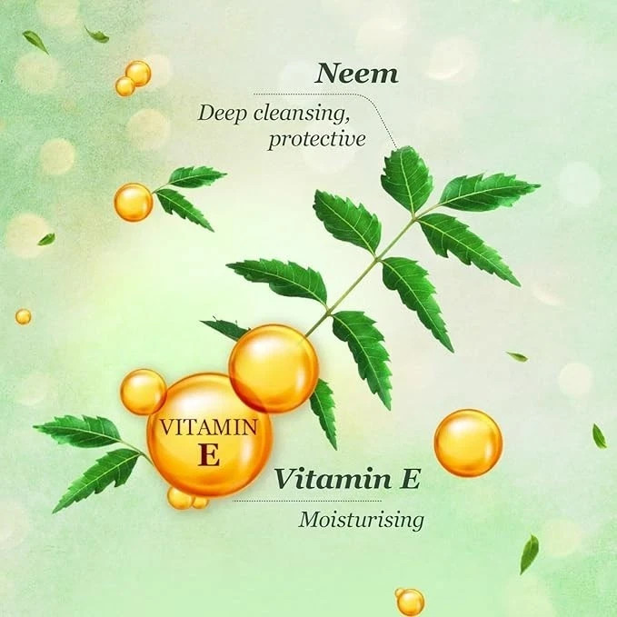 Margo Neem Soap 100g × 5 • Natural Antibacterial Herbal Cleanser + Vit E