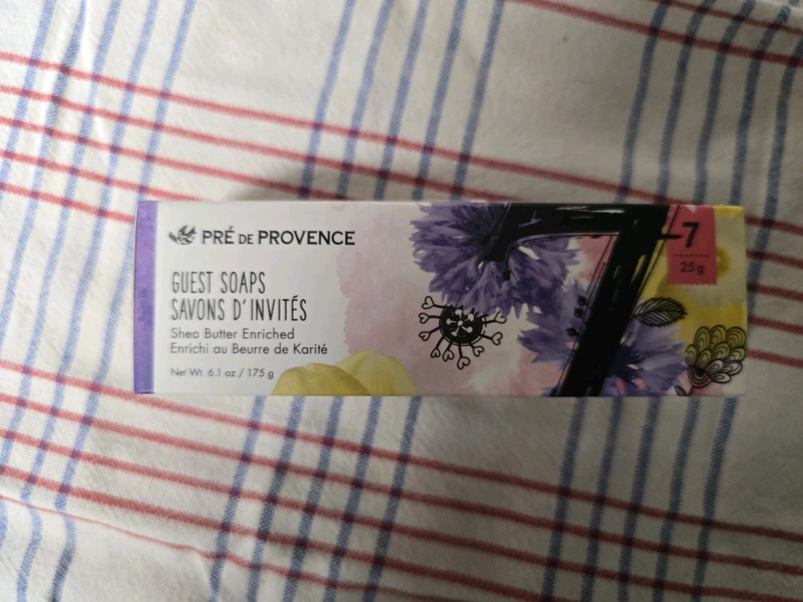 NIB Old Stock Set Of 7 Guest Soaps Pre De Provence France Shea Butter Enriched