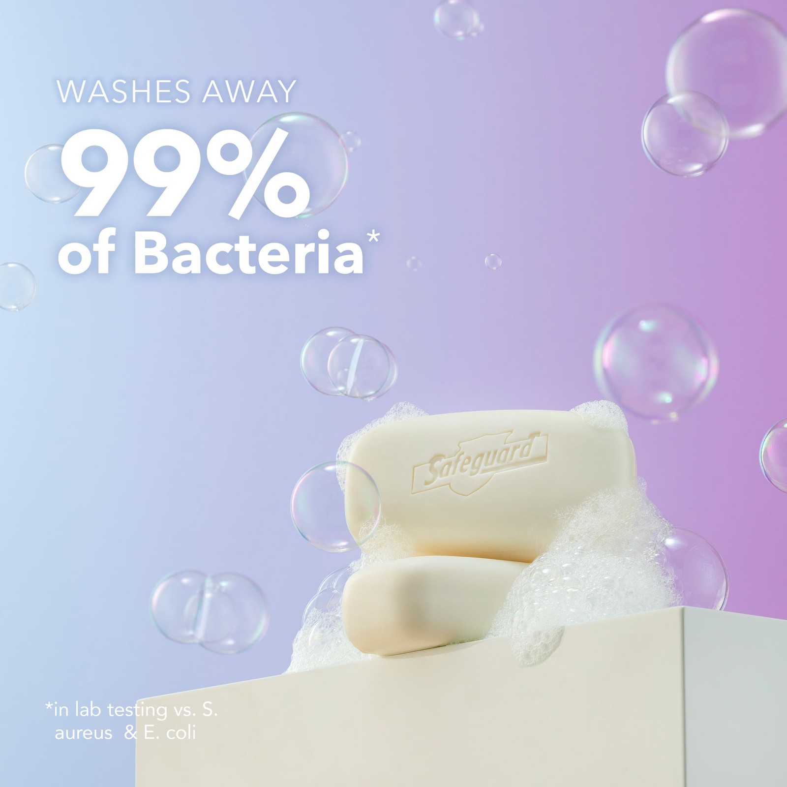 Safeguard Micellar Deep Cleansing Bath Bar 6.4 Ounce (Pack of 1), Off White