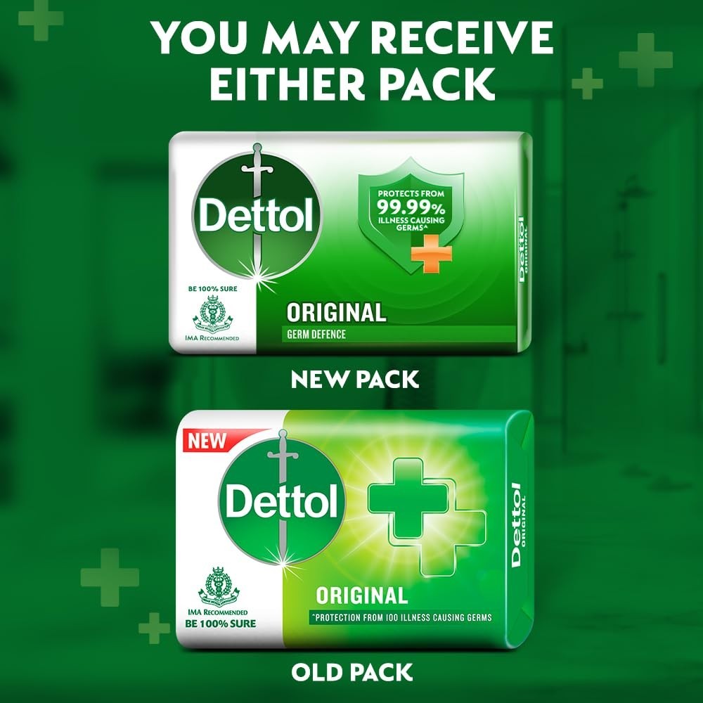 Organic Germ Protection Bath Soap – 5 Bars, 100g Each for Whole Body