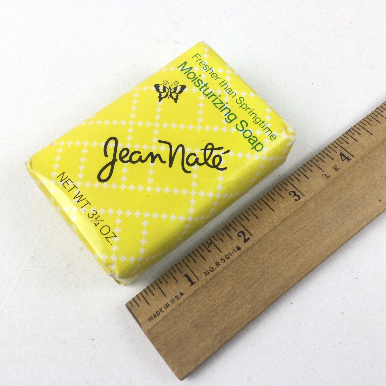 Jean Nate Moisturizing Soap Bar 3.25 oz USA Bath Hand Vintage Sealed