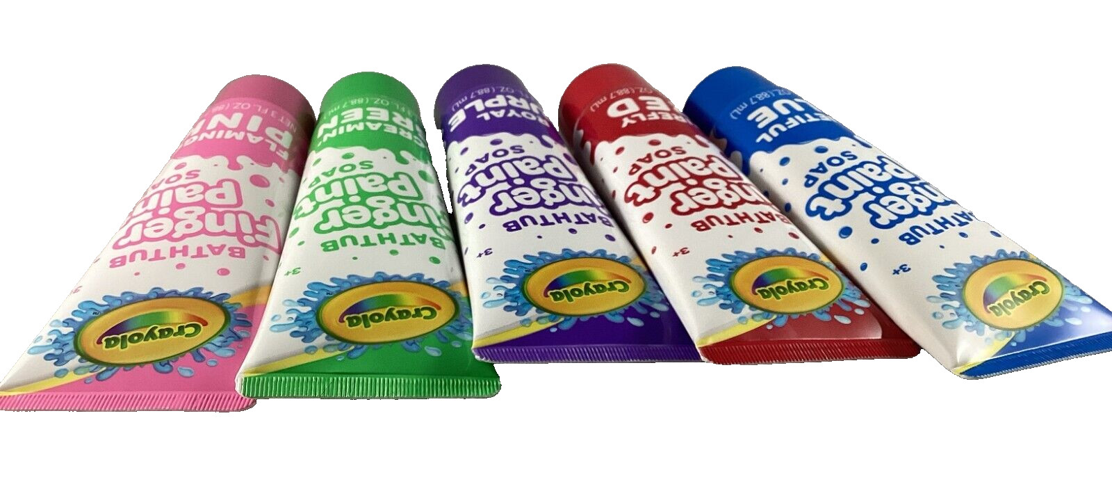 Crayola Bathtub Finger Paint Soap – 5pk – Green, Blue, Red, Purple & Pink