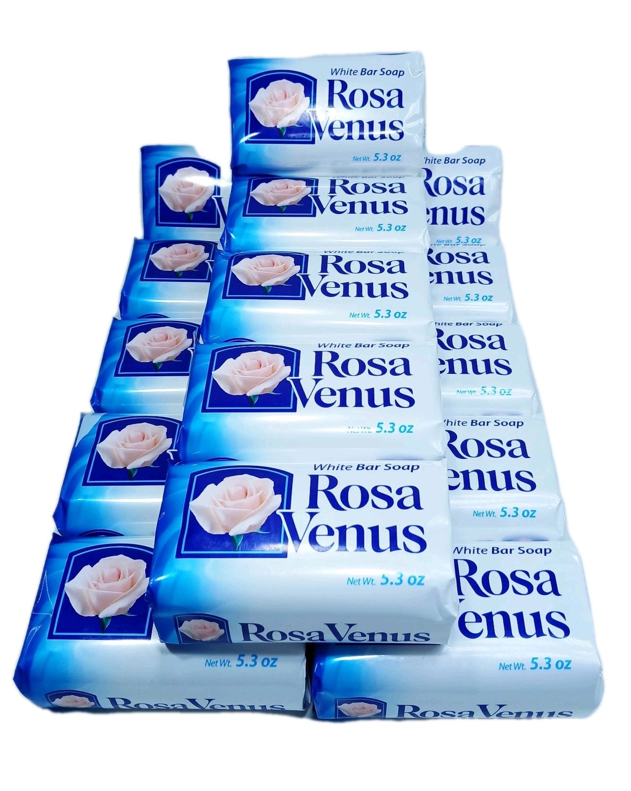 3 Rosa Venus White Bar Soap 5.3 oz – Classic Gentle Scented Bars Free Shipping