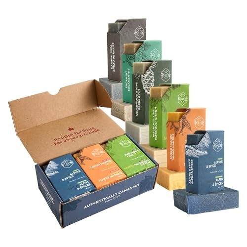 6 Handcrafted Bar Soaps with Essential Oils – Perfect for Healthy Skin