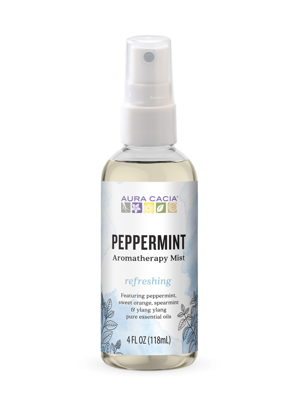 Aura Acacia Peppermint Harvest Mist 4 Oz Essential Oil Spray Refreshing Scent