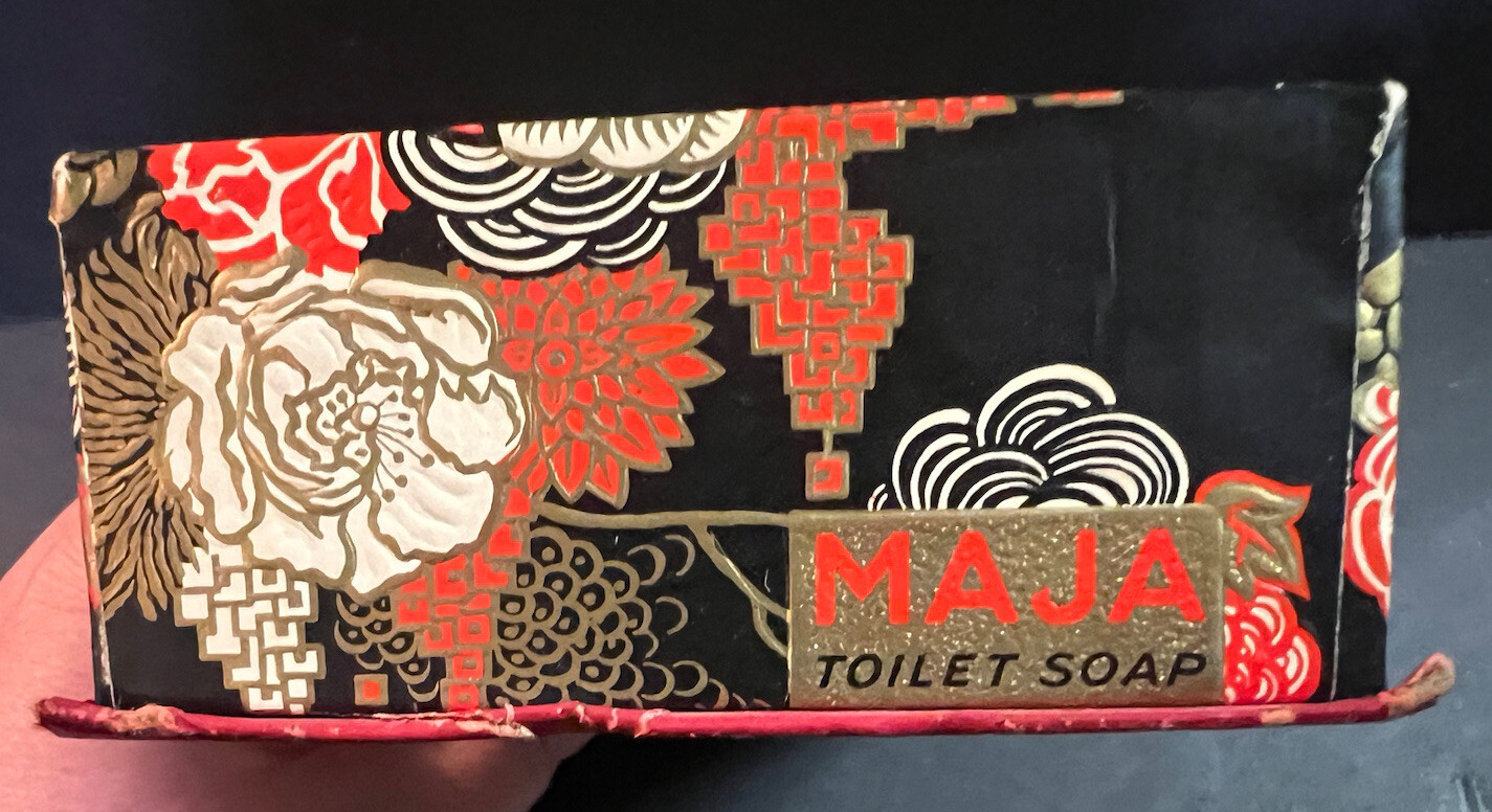 2 Vintage Boxes Jabón Maja By Myrurgia España 4 Soap Bars – 2 Large 2 Small
