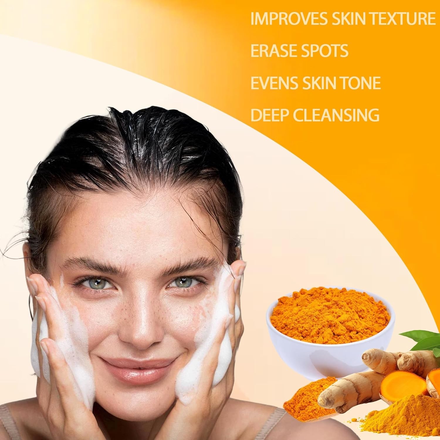 2-Pack Turmeric Glow Soap Bar – Lemon & Kojic Acid, Removing Dark Spots