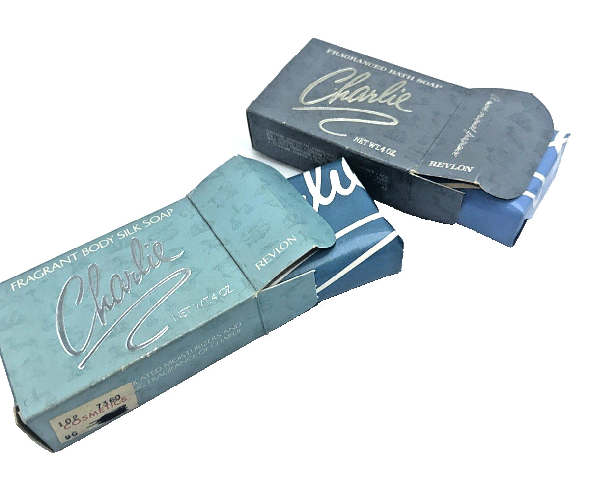 Charlie Fragranced Bath Soap & Fragrant Body Silk Bar Soap Mixed Lot of 2 Revlon