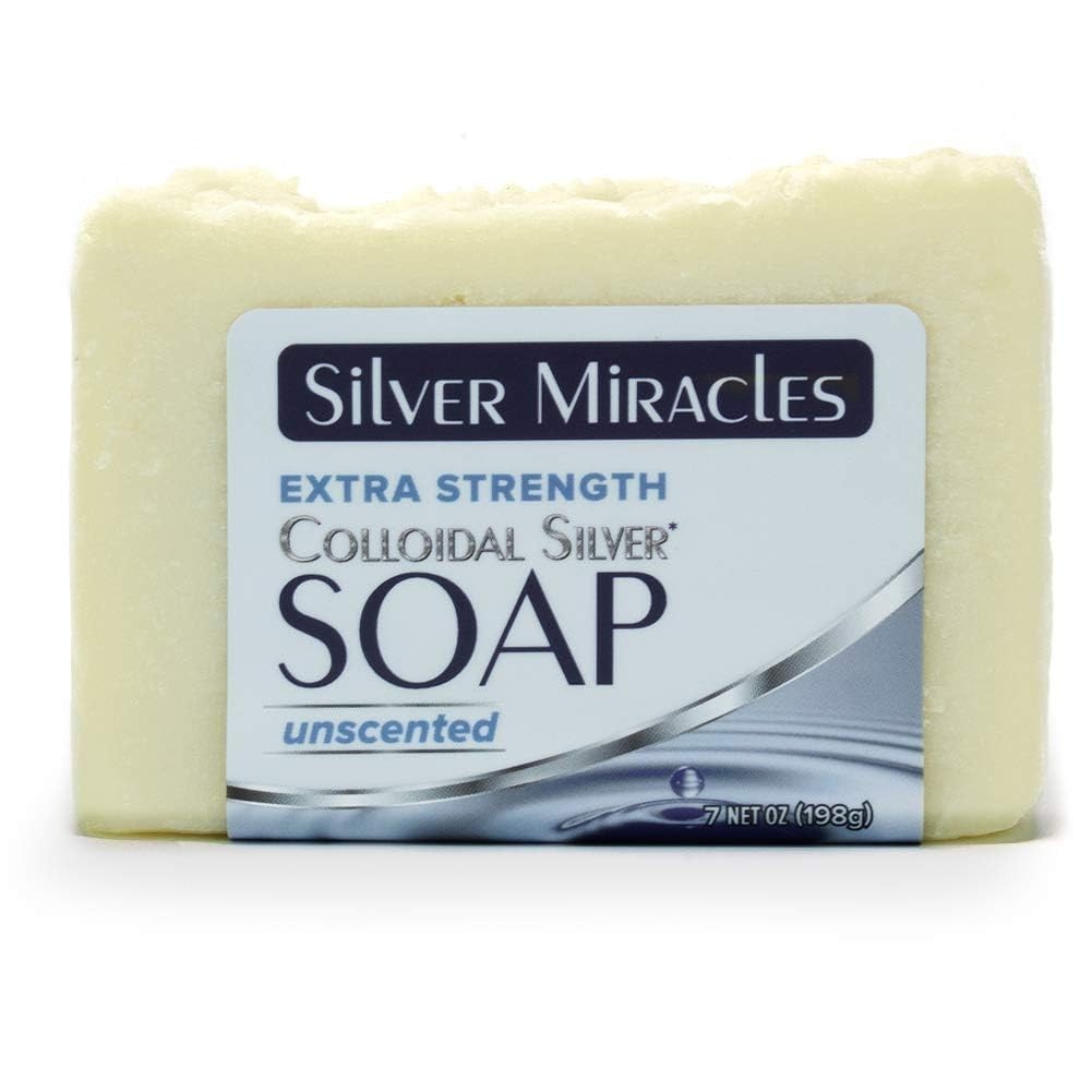Eco-Friendly Unscented Colloidal Silver Soap – Handmade 7oz for Healthy Skin