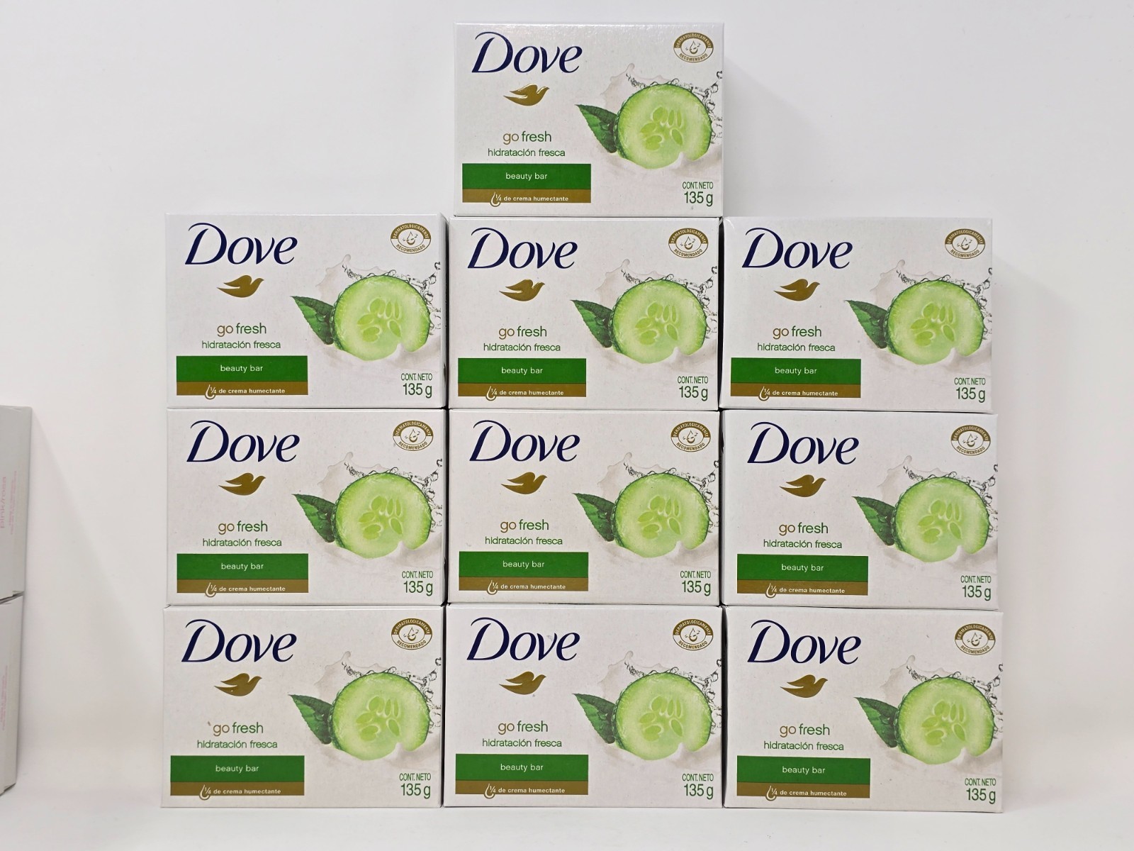 Dove Soap Cucumber & Green Tea 135g, 4.75 (10 bars)