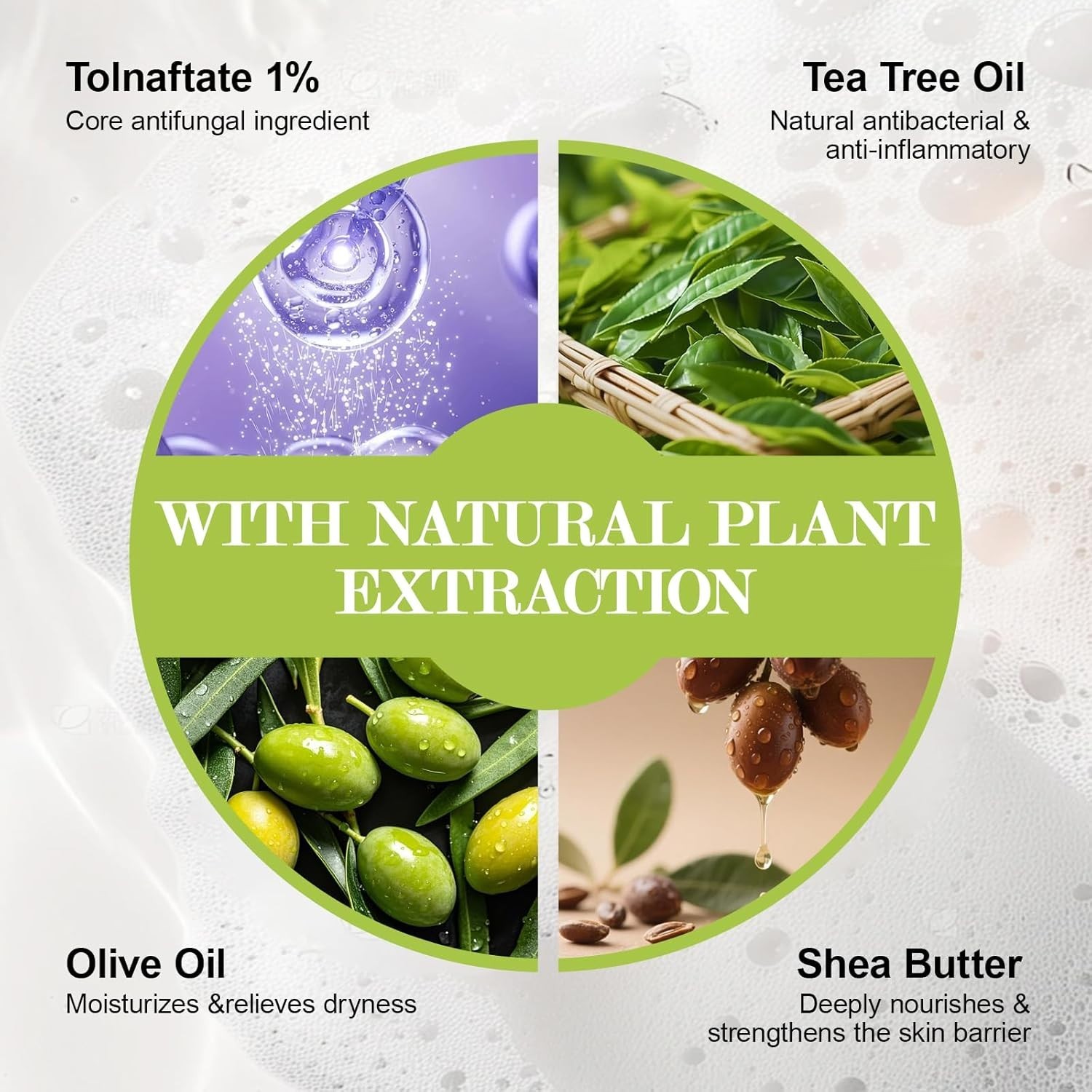 Antifungal Soap-Antibacterial Soap Bar with Tea Tree Oil- Body & Face Wash for A