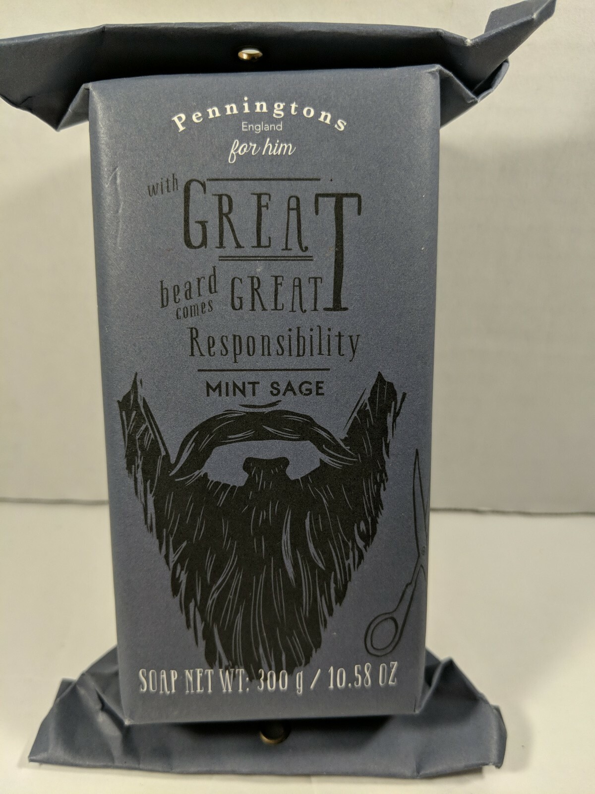 Men’s Bar Soap For Beard & Body Mint Sage Pennington England For Him