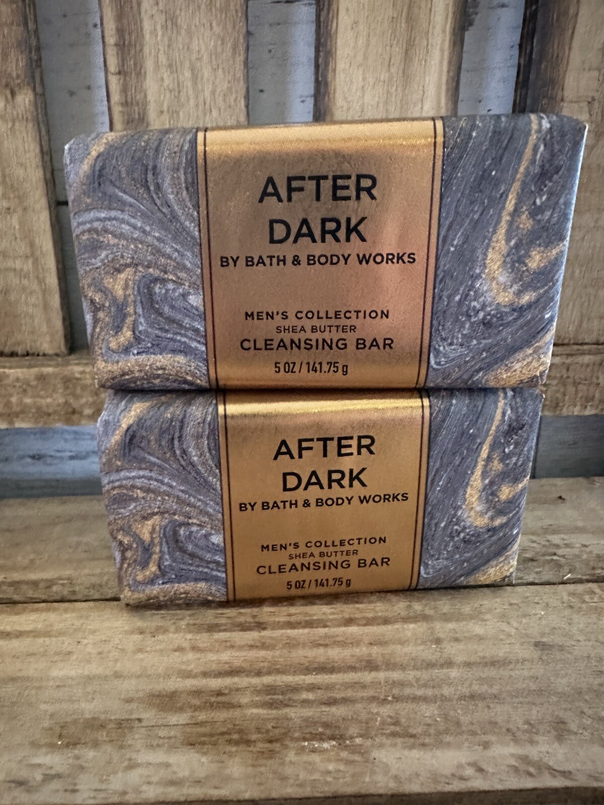 Bath & Body Works “After Dark” Shea Butter Bar Soap 5 oz – 2Pk Men’s Collection
