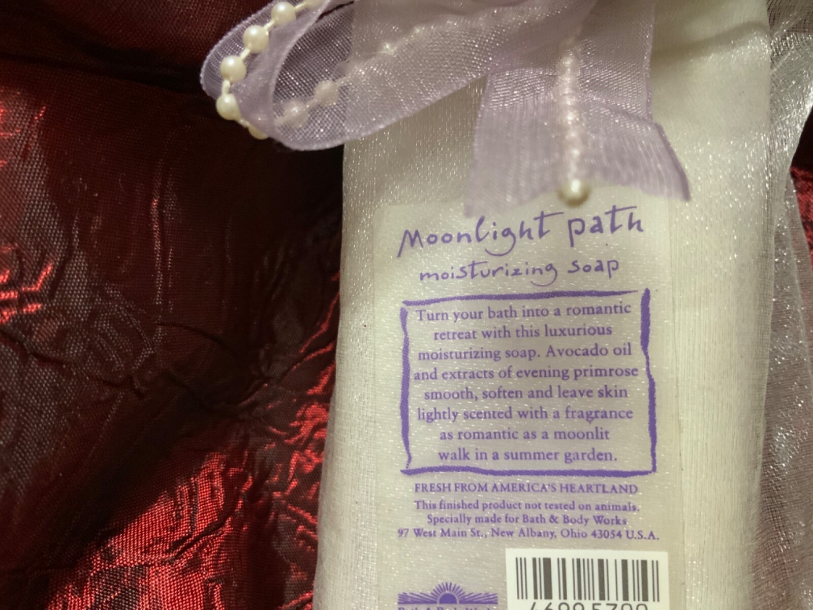 Bath & Body Works Moonlight Path Moisturizing Soap bar mesh bag 4.5 oz /127g NEW